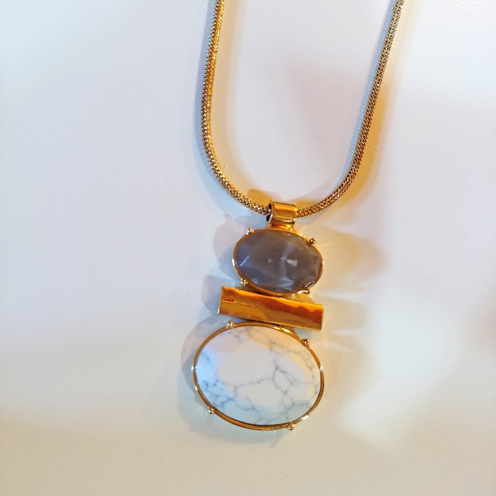Long statement necklace